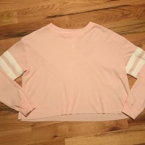 Hollister Varsity Striped Waffle Knit Long Sleeve